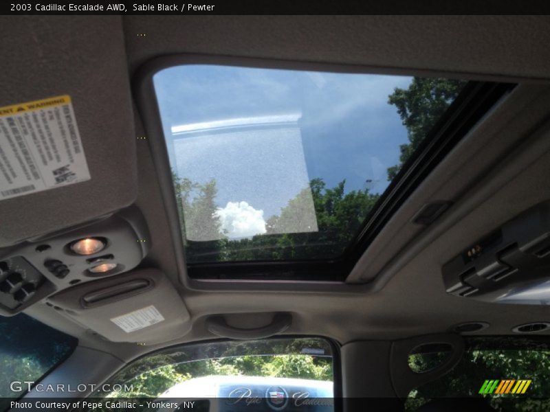 Sable Black / Pewter 2003 Cadillac Escalade AWD
