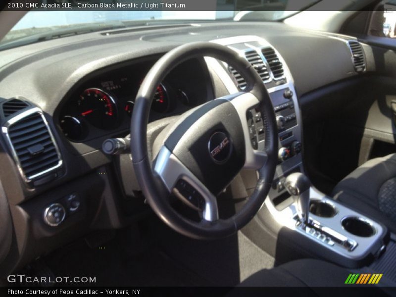 Carbon Black Metallic / Light Titanium 2010 GMC Acadia SLE
