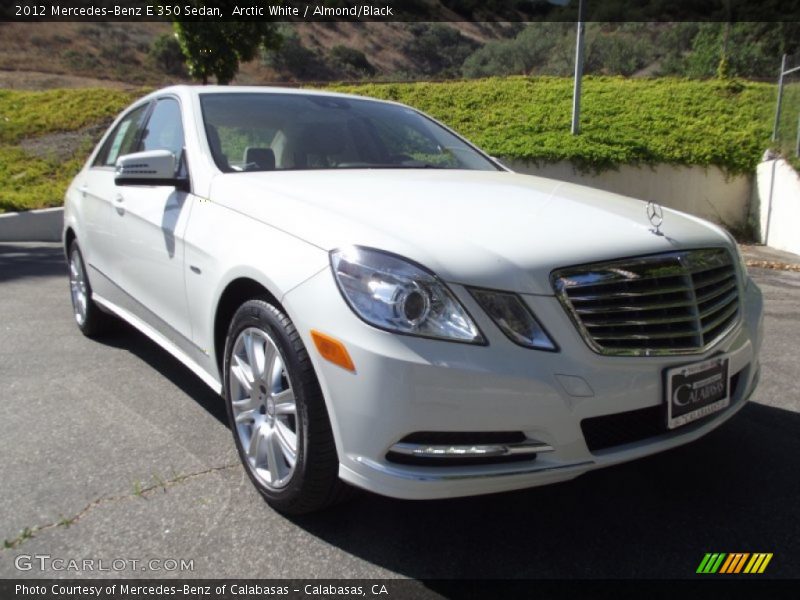 Arctic White / Almond/Black 2012 Mercedes-Benz E 350 Sedan