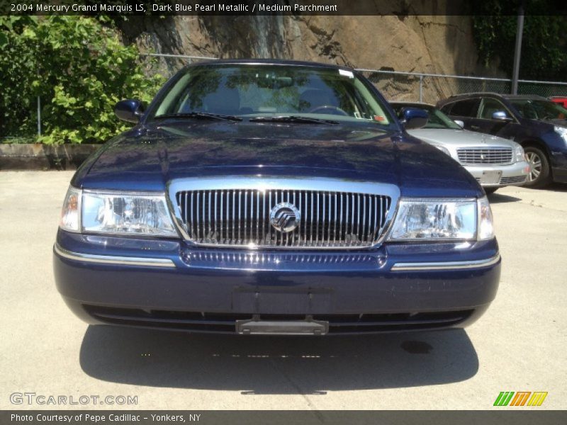 Dark Blue Pearl Metallic / Medium Parchment 2004 Mercury Grand Marquis LS