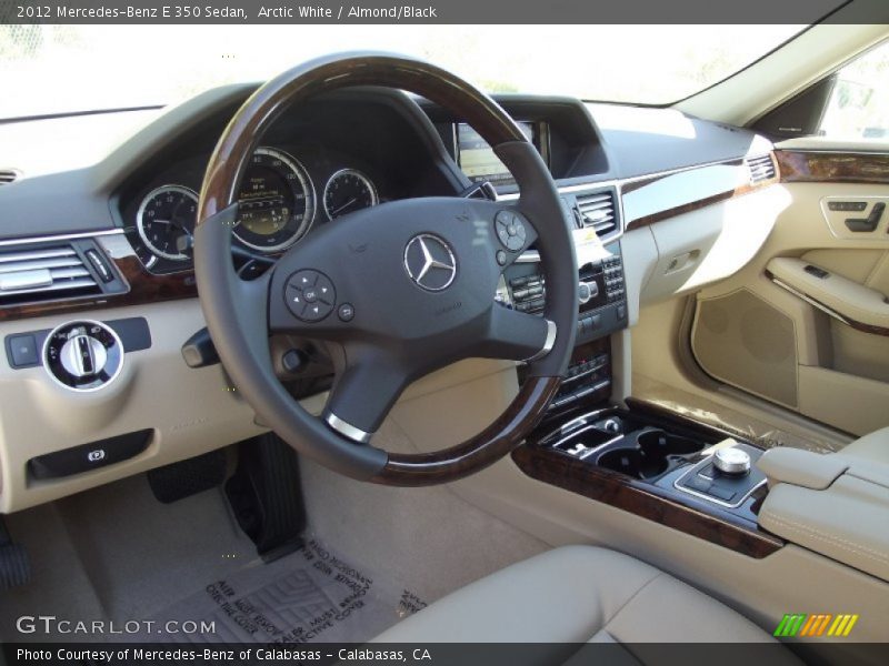 Arctic White / Almond/Black 2012 Mercedes-Benz E 350 Sedan