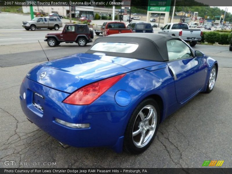 Daytona Blue Metallic / Charcoal 2007 Nissan 350Z Touring Roadster