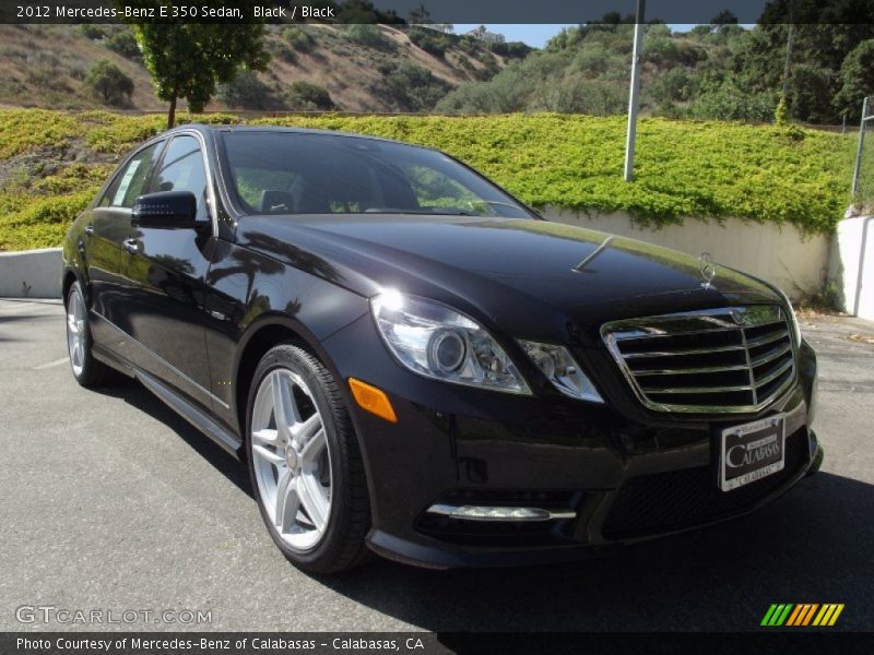 Black / Black 2012 Mercedes-Benz E 350 Sedan
