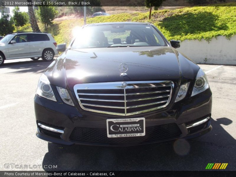 Black / Black 2012 Mercedes-Benz E 350 Sedan