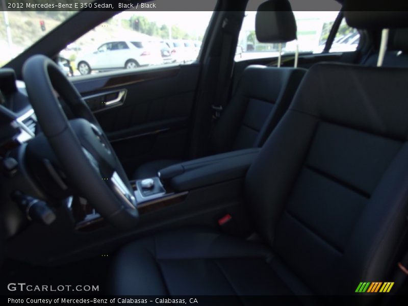 Black / Black 2012 Mercedes-Benz E 350 Sedan