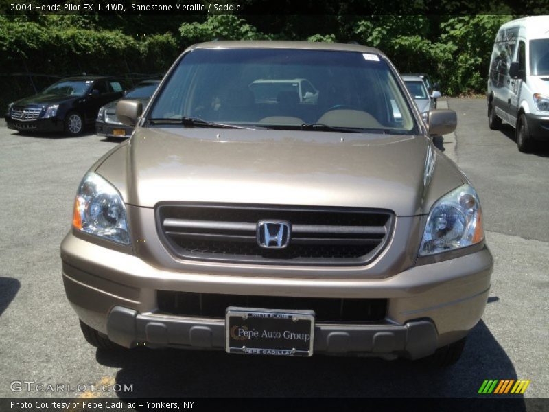 Sandstone Metallic / Saddle 2004 Honda Pilot EX-L 4WD