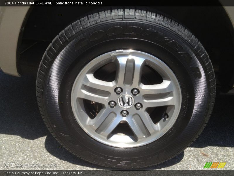 Sandstone Metallic / Saddle 2004 Honda Pilot EX-L 4WD