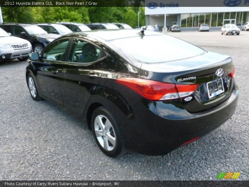 Black Noir Pearl / Gray 2012 Hyundai Elantra GLS