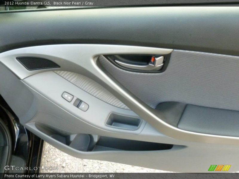 Black Noir Pearl / Gray 2012 Hyundai Elantra GLS