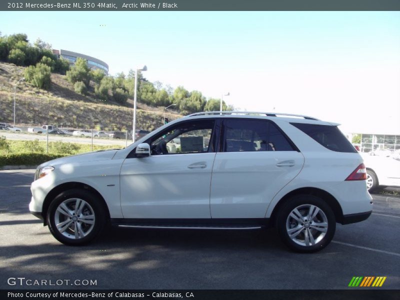 Arctic White / Black 2012 Mercedes-Benz ML 350 4Matic
