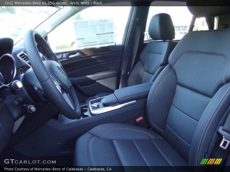 Arctic White / Black 2012 Mercedes-Benz ML 350 4Matic