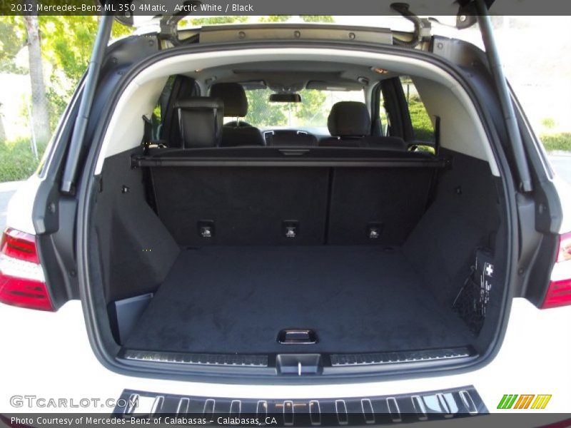 Arctic White / Black 2012 Mercedes-Benz ML 350 4Matic