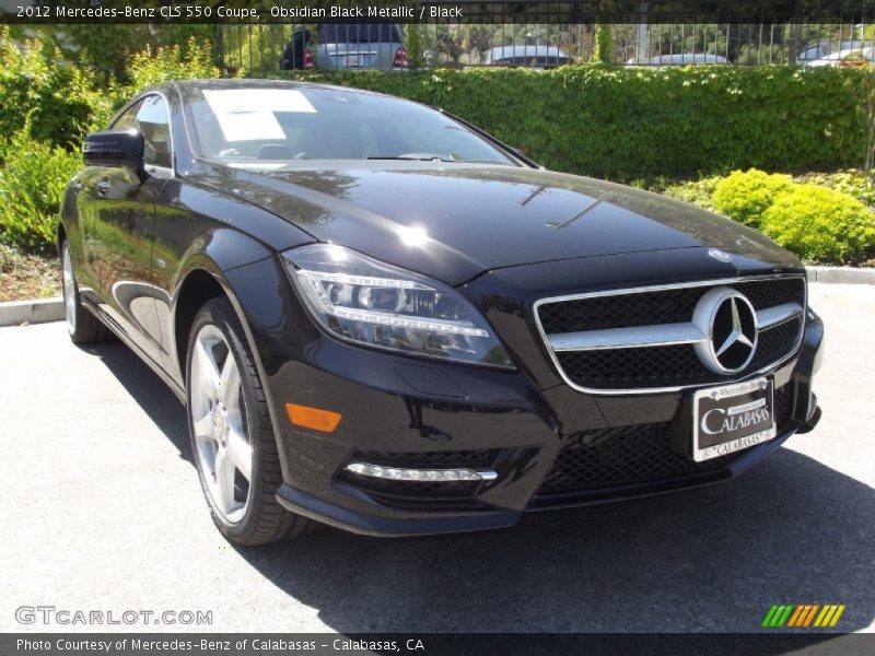 Obsidian Black Metallic / Black 2012 Mercedes-Benz CLS 550 Coupe