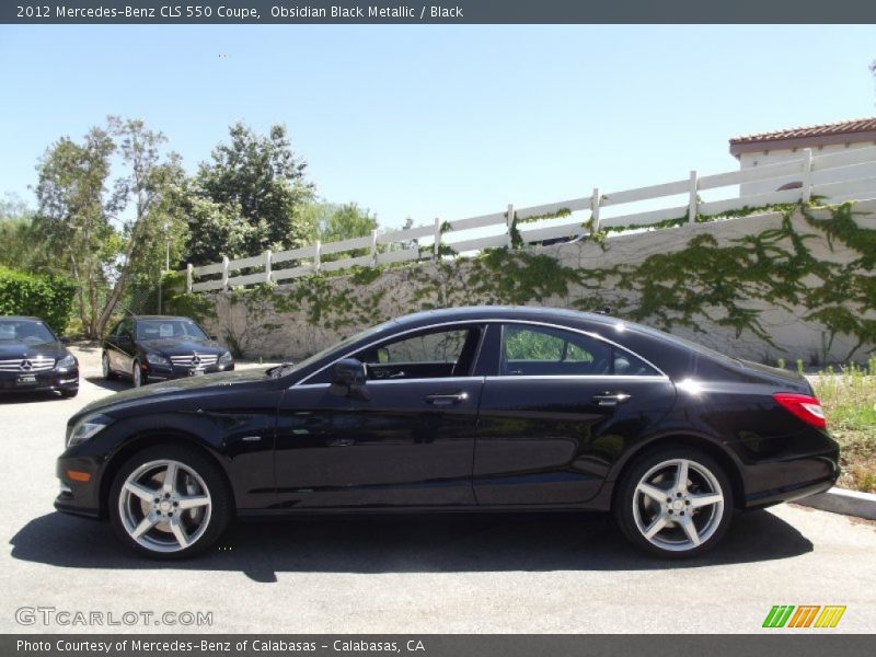 Obsidian Black Metallic / Black 2012 Mercedes-Benz CLS 550 Coupe