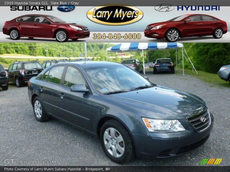 Slate Blue / Gray 2009 Hyundai Sonata GLS