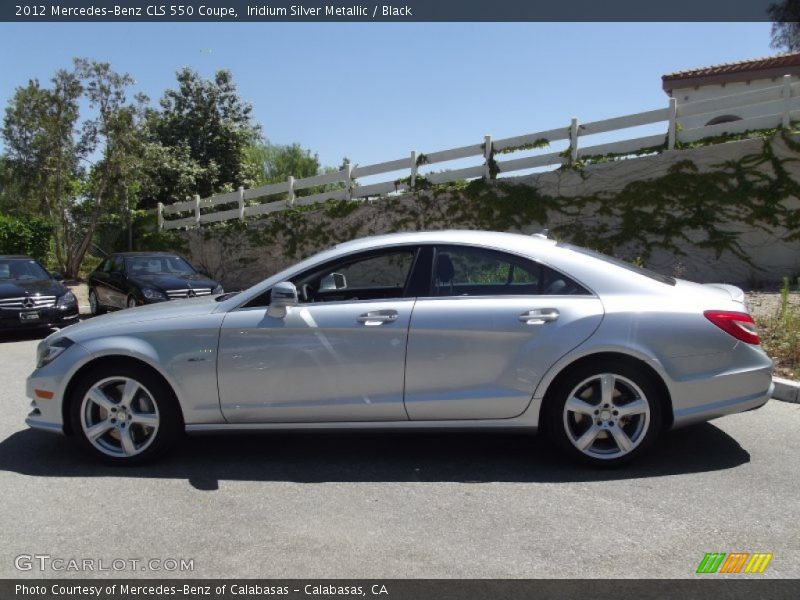 Iridium Silver Metallic / Black 2012 Mercedes-Benz CLS 550 Coupe