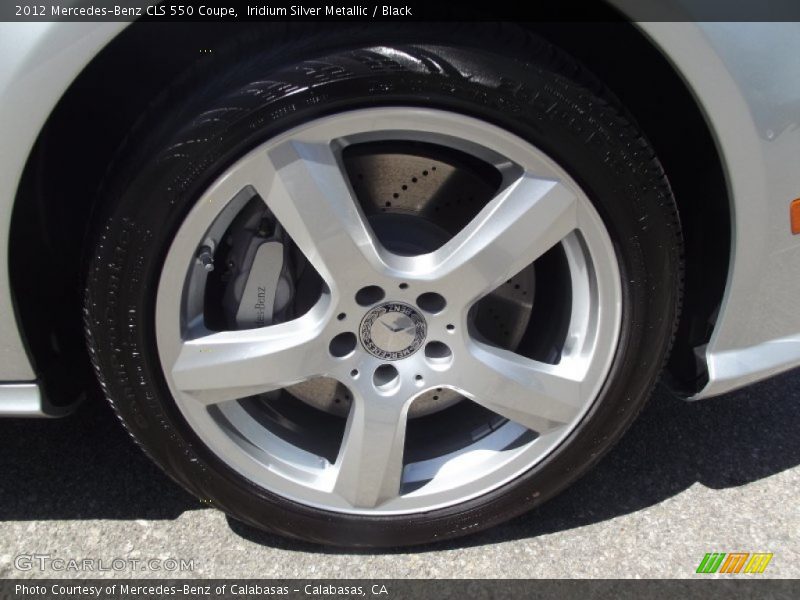 Iridium Silver Metallic / Black 2012 Mercedes-Benz CLS 550 Coupe