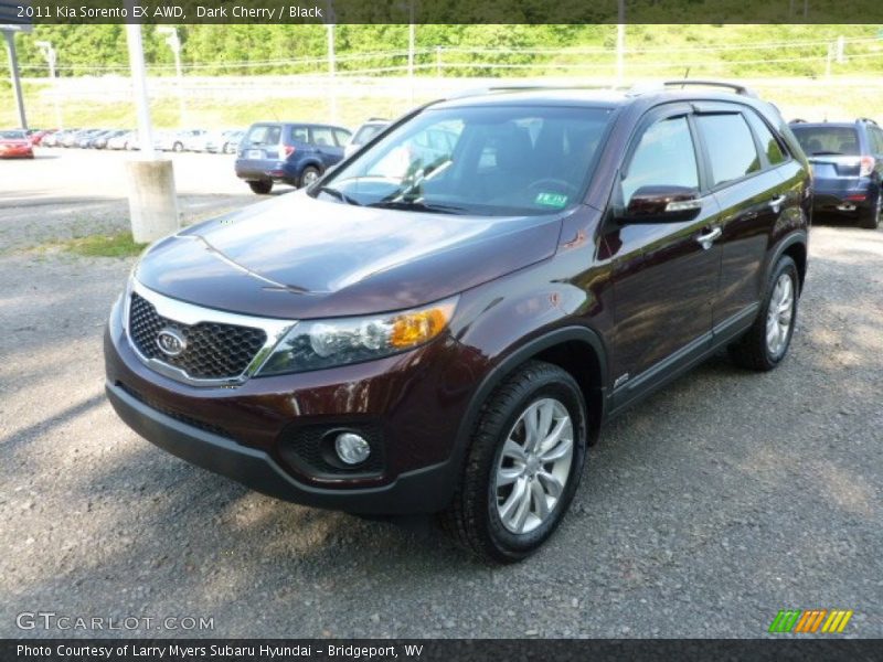 Dark Cherry / Black 2011 Kia Sorento EX AWD
