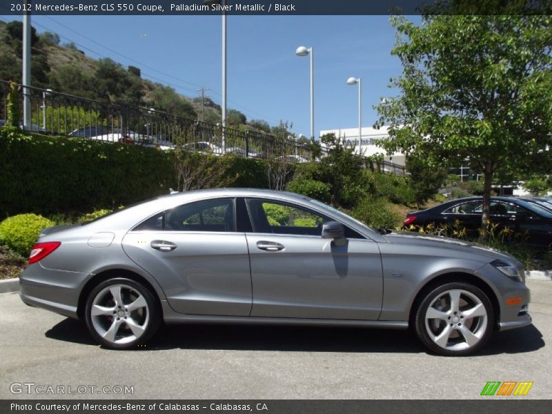 Palladium Silver Metallic / Black 2012 Mercedes-Benz CLS 550 Coupe