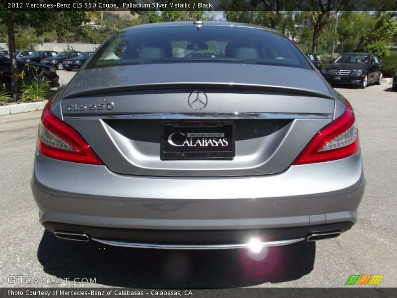 Palladium Silver Metallic / Black 2012 Mercedes-Benz CLS 550 Coupe