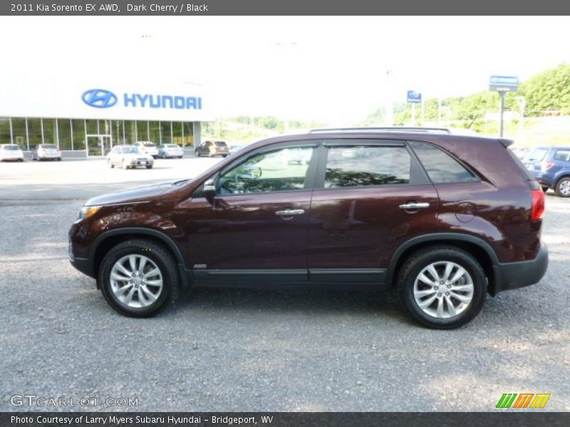 Dark Cherry / Black 2011 Kia Sorento EX AWD