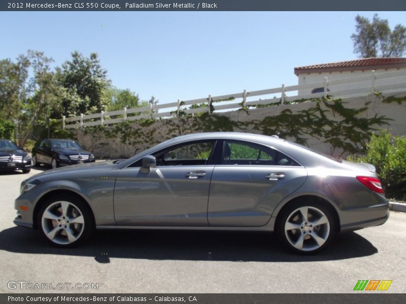 Palladium Silver Metallic / Black 2012 Mercedes-Benz CLS 550 Coupe