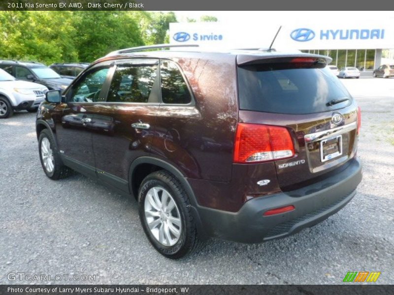 Dark Cherry / Black 2011 Kia Sorento EX AWD