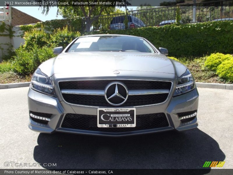 Palladium Silver Metallic / Black 2012 Mercedes-Benz CLS 550 Coupe