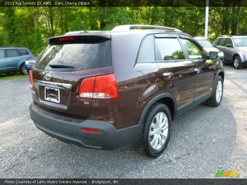 Dark Cherry / Black 2011 Kia Sorento EX AWD