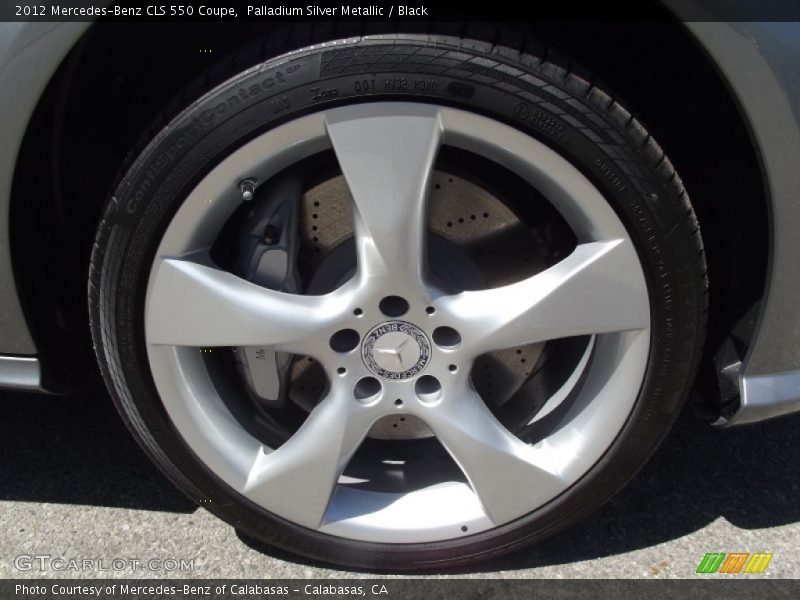 Palladium Silver Metallic / Black 2012 Mercedes-Benz CLS 550 Coupe