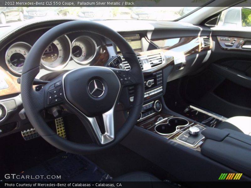 Palladium Silver Metallic / Black 2012 Mercedes-Benz CLS 550 Coupe