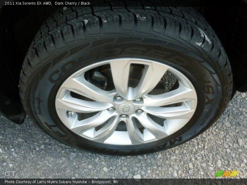 Dark Cherry / Black 2011 Kia Sorento EX AWD