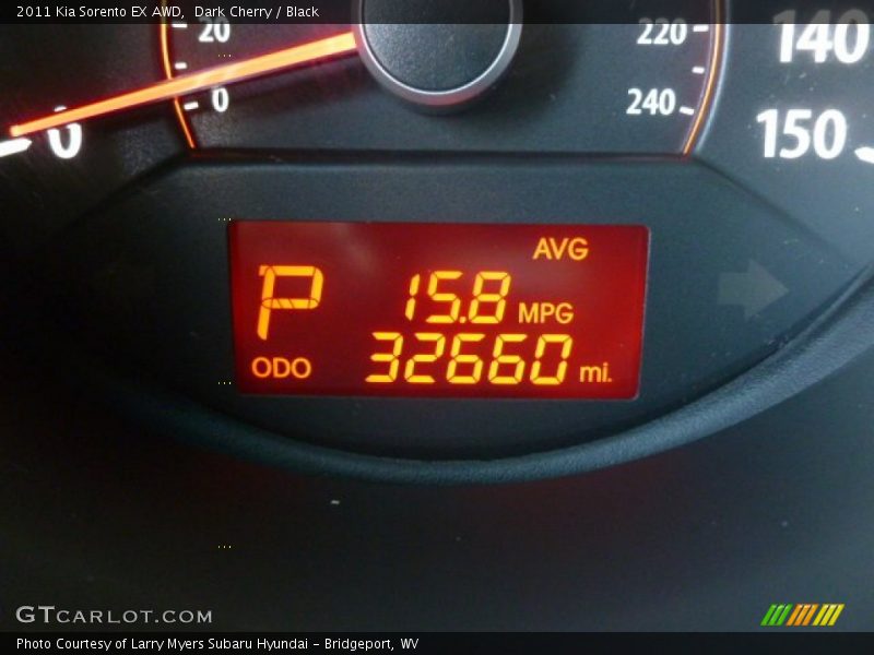 Dark Cherry / Black 2011 Kia Sorento EX AWD