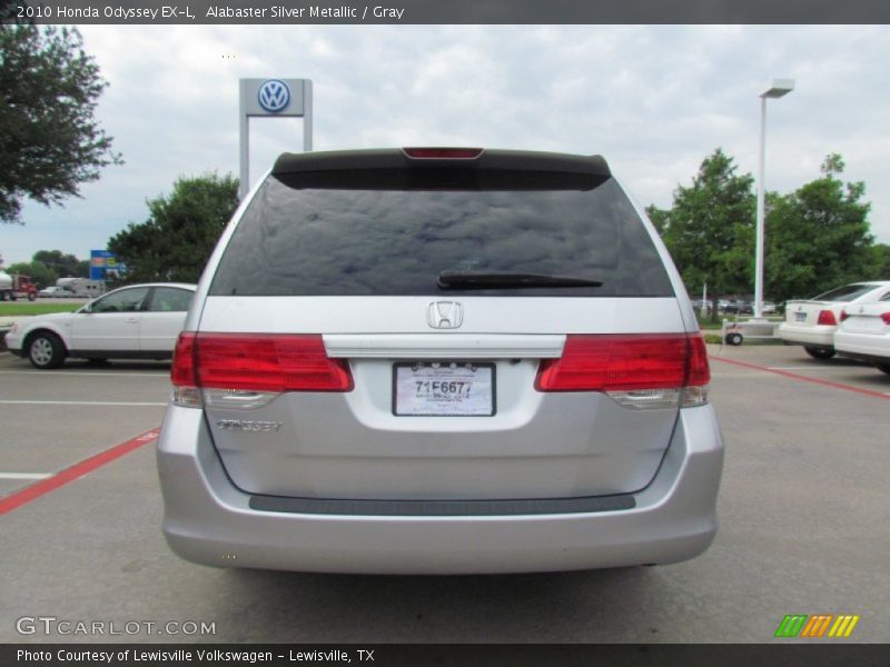 Alabaster Silver Metallic / Gray 2010 Honda Odyssey EX-L