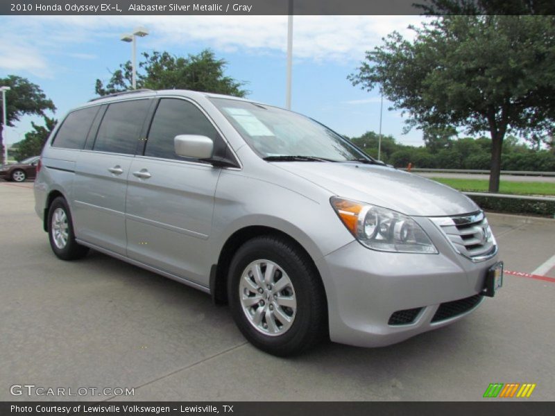 Alabaster Silver Metallic / Gray 2010 Honda Odyssey EX-L