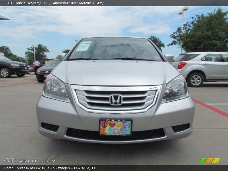 Alabaster Silver Metallic / Gray 2010 Honda Odyssey EX-L