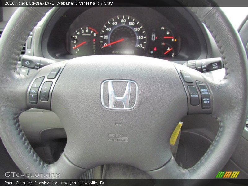 Alabaster Silver Metallic / Gray 2010 Honda Odyssey EX-L