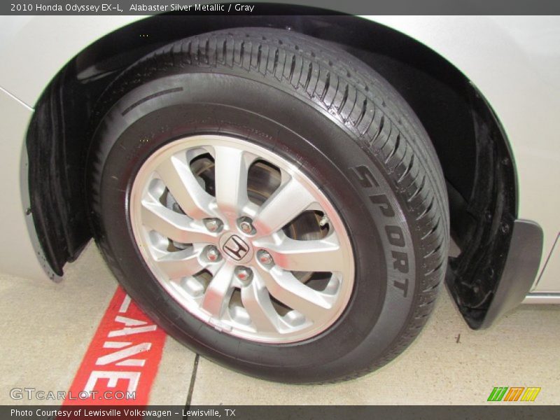 Alabaster Silver Metallic / Gray 2010 Honda Odyssey EX-L