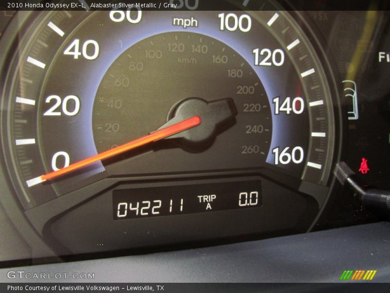Alabaster Silver Metallic / Gray 2010 Honda Odyssey EX-L