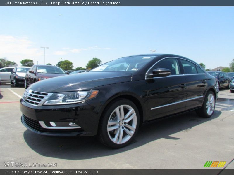 Deep Black Metallic / Desert Beige/Black 2013 Volkswagen CC Lux