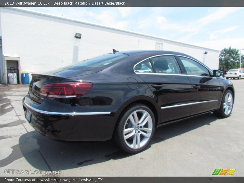 Deep Black Metallic / Desert Beige/Black 2013 Volkswagen CC Lux
