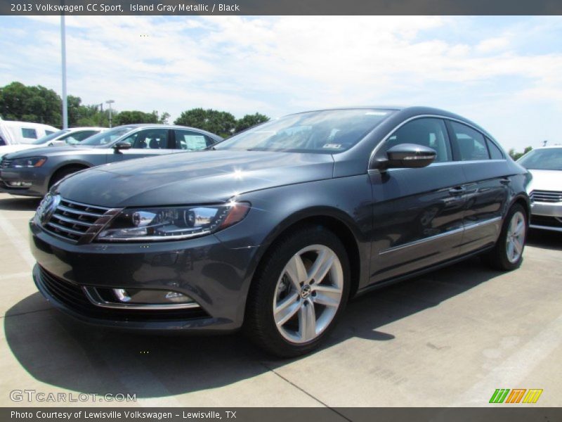 Island Gray Metallic / Black 2013 Volkswagen CC Sport
