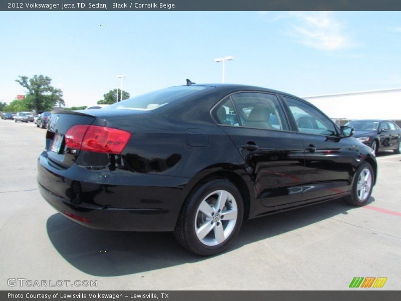 Black / Cornsilk Beige 2012 Volkswagen Jetta TDI Sedan