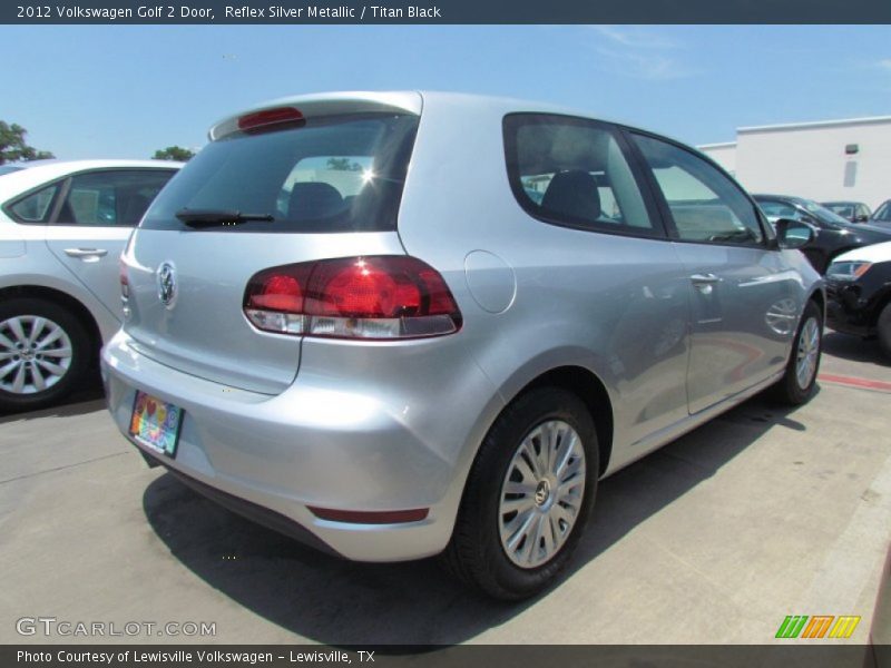 Reflex Silver Metallic / Titan Black 2012 Volkswagen Golf 2 Door