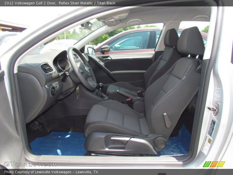  2012 Golf 2 Door Titan Black Interior