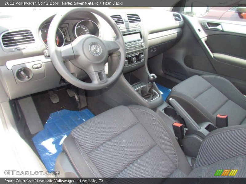 Titan Black Interior - 2012 Golf 2 Door 