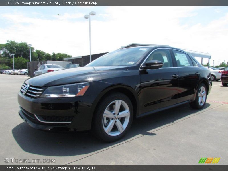Black / Cornsilk Beige 2012 Volkswagen Passat 2.5L SE