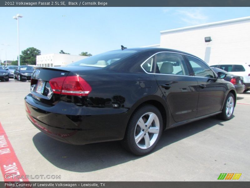 Black / Cornsilk Beige 2012 Volkswagen Passat 2.5L SE