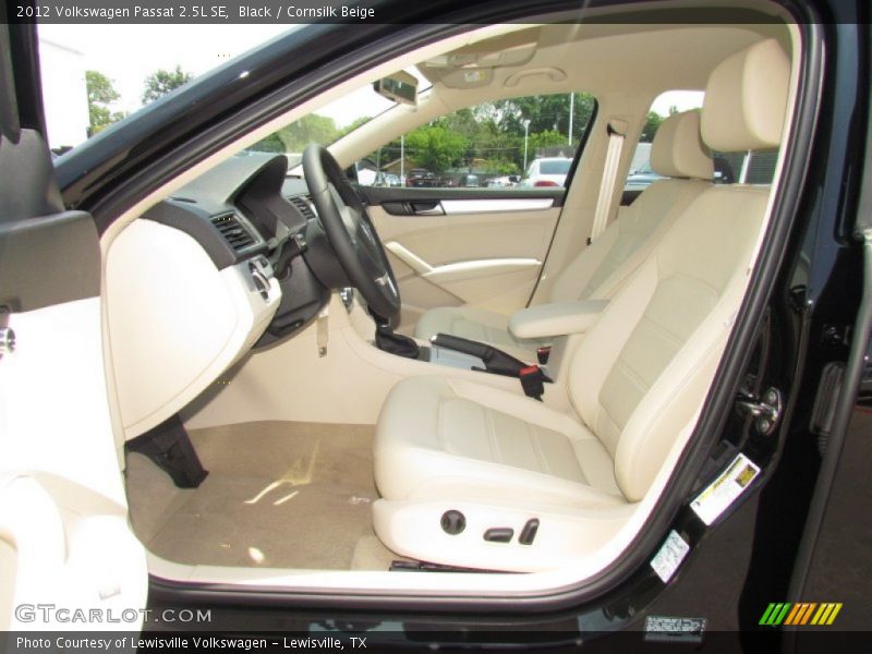 Black / Cornsilk Beige 2012 Volkswagen Passat 2.5L SE