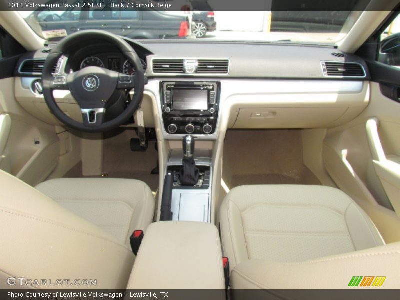 Black / Cornsilk Beige 2012 Volkswagen Passat 2.5L SE